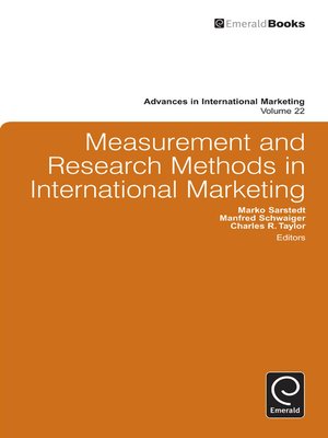 cover image of Advances in International Marketing, Volume 22